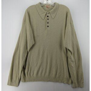 VINTAGE Kikit Sweater Large Maurice Sasson Polo Dagger Collar 90s Knit